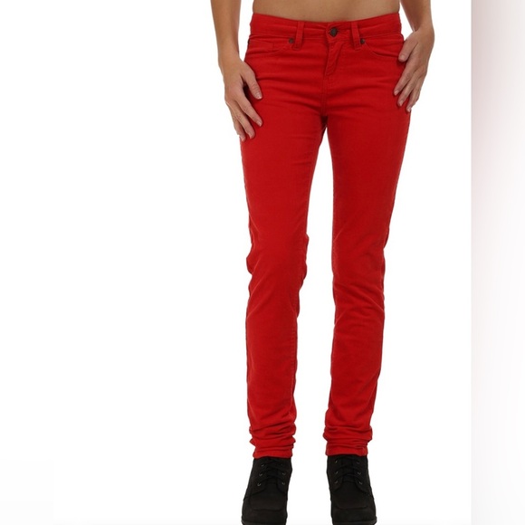 Prana Trinity red spice Corduroy velvet feel Casual‎ Pants new size 4 new - Picture 2 of 5